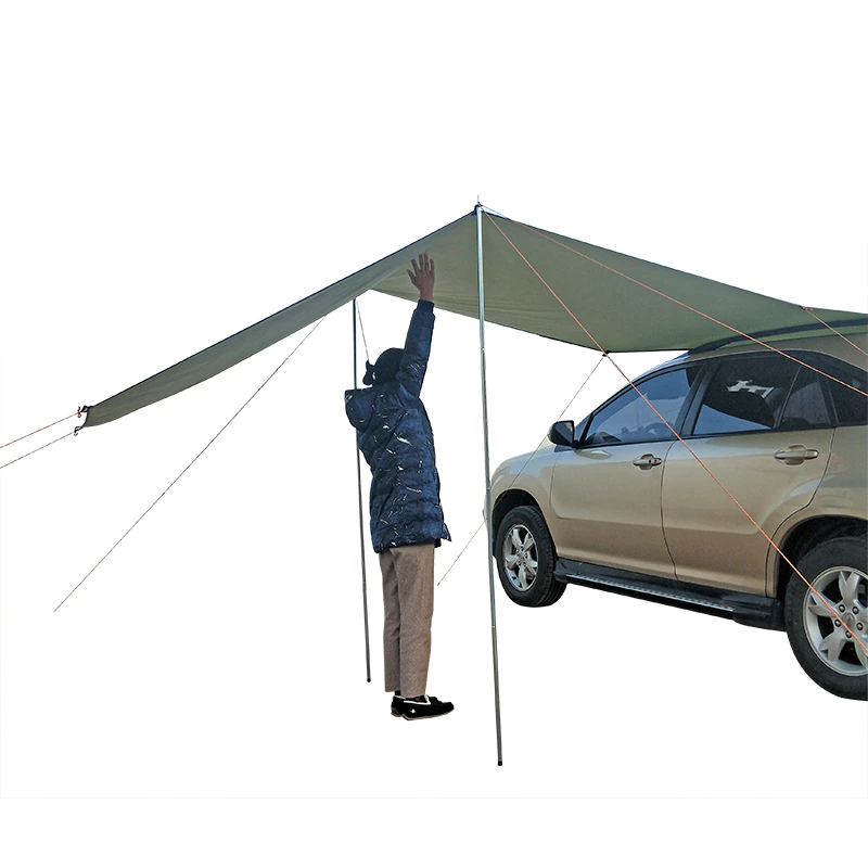 Cheap Goat Tents Car Camping Side Awning SUV Car Side Tent Outdoor Off road Vehicle Sun Shelter Self driving Car Canopy Beach Fishing Pergola Tents 
